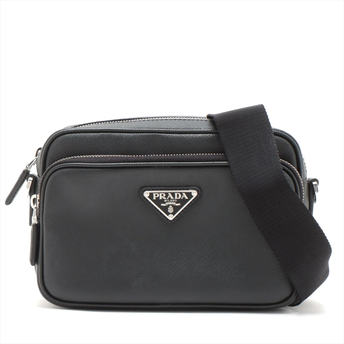 プラダ レザー ショルダーバッグ ブラック A2645378｜中古