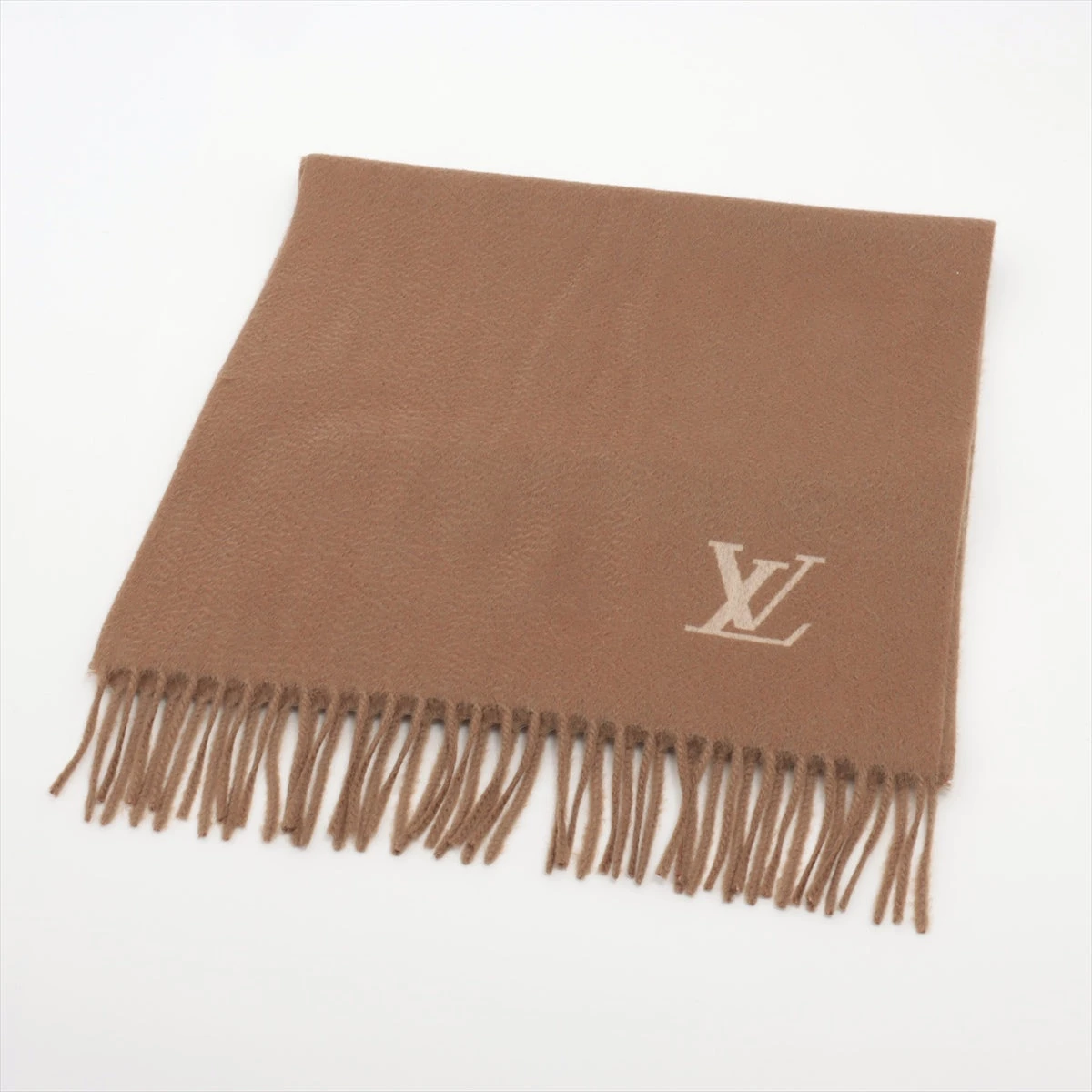 ヴィトン 408836 エシャルプ ジェラム マフラー カシミヤ ブラウン