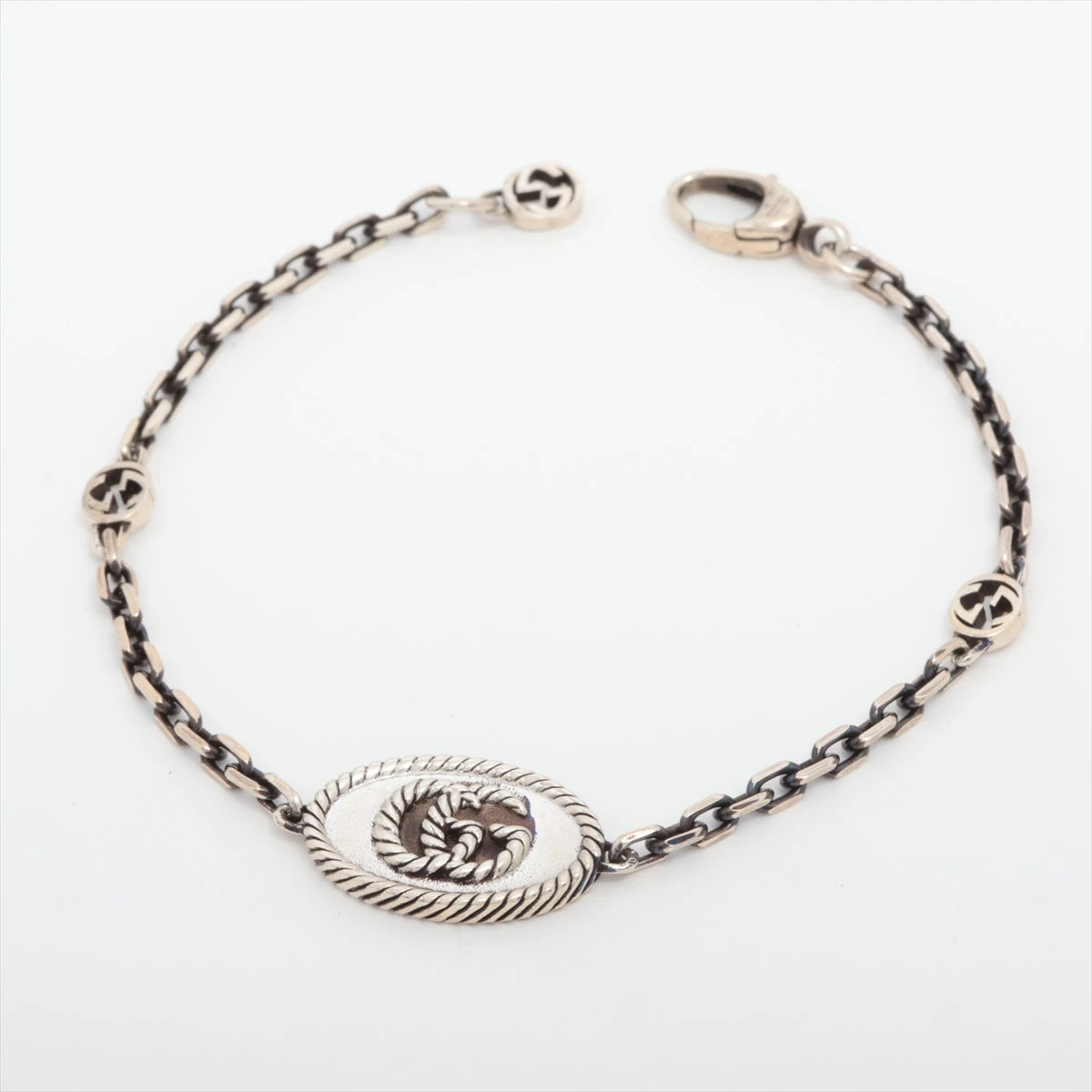 GUCCI　ダブルG　マーモント　アラベスク　チェーンブレスレット　925 GUCCI ダブルG マーモント アラベスク チェーンブレスレット 925