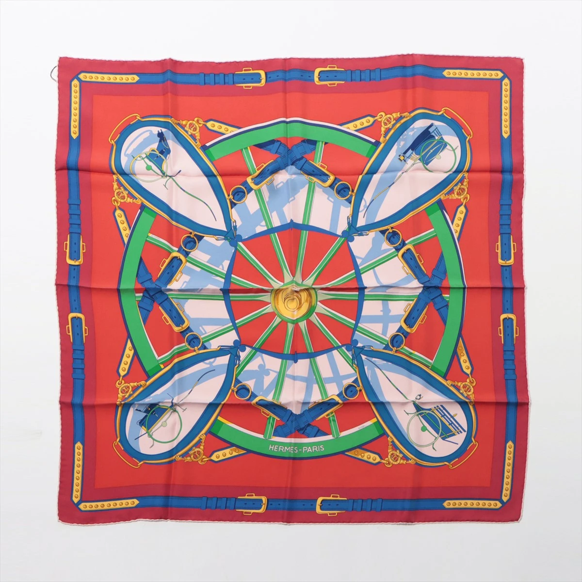 エルメス カレ90 En Roue Libre 自由への車輪 スカーフ シルク