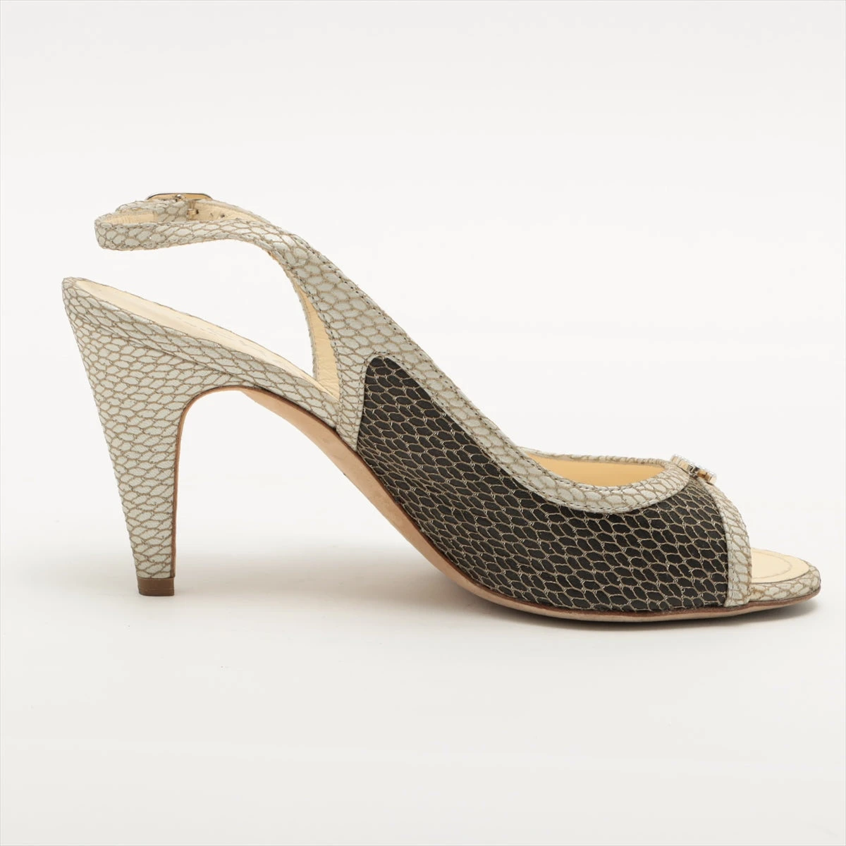 シャネル ココマーク レザー サンダル 37C レディース ベージュ