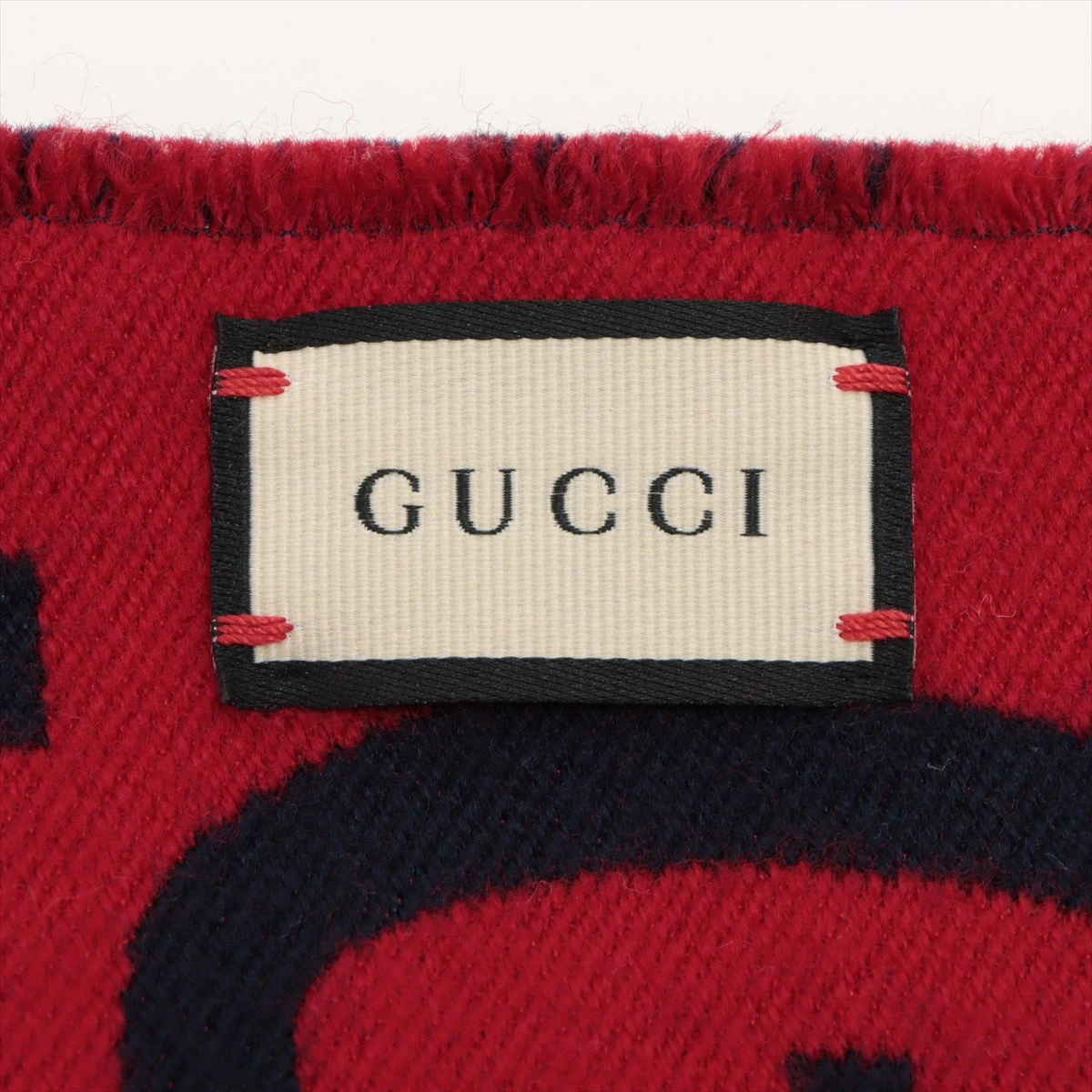 GUCCI(グッチ) マフラー美品 GGジャカード 495592 ネイビー