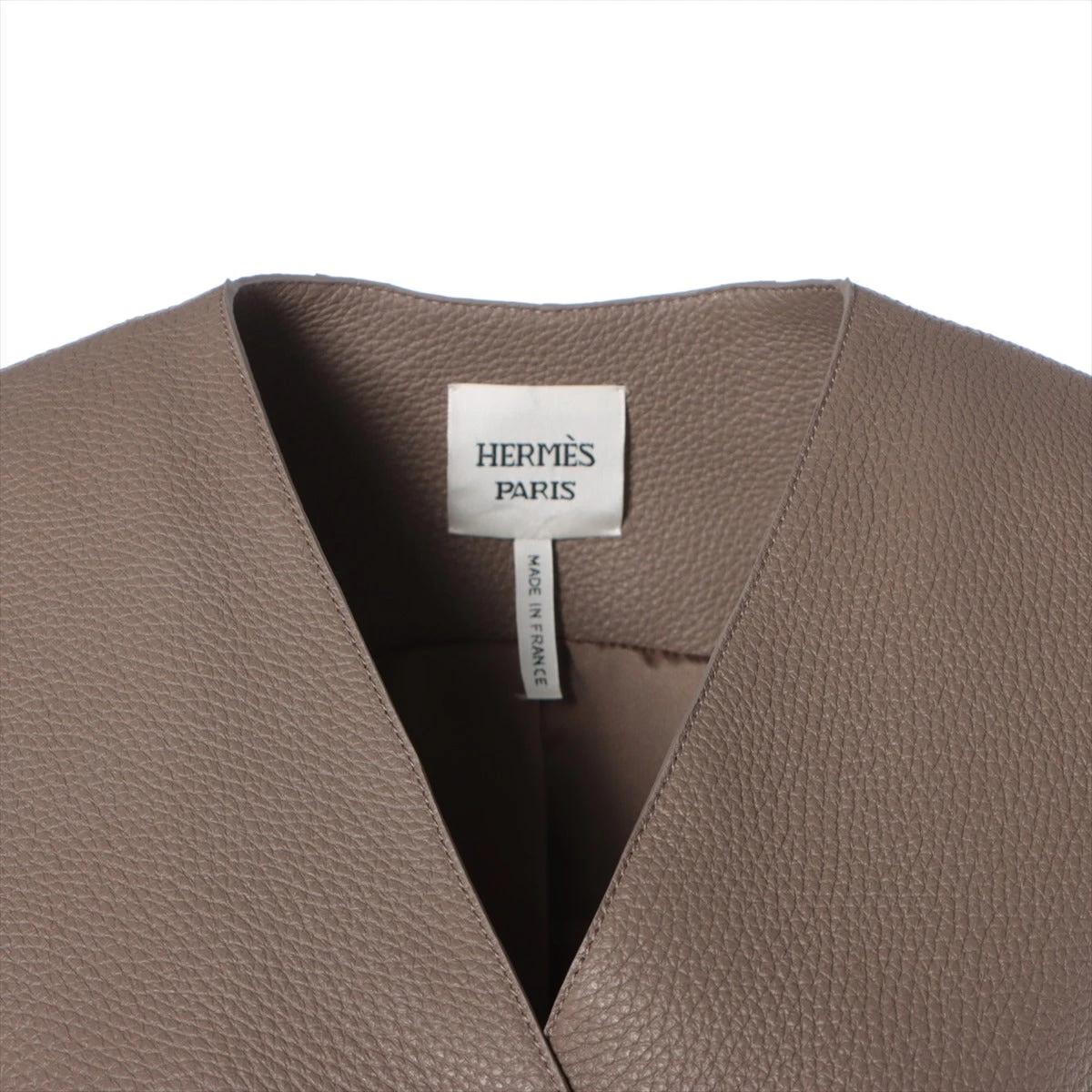 エルメス ディアスキン ベスト 36 レディース ブラウン 46-7001