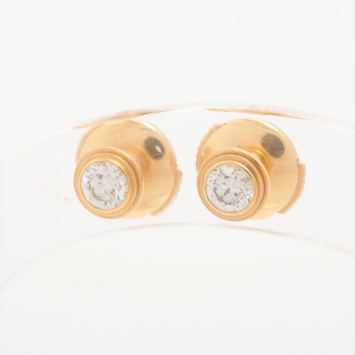 カルティエ ダムール MM ダイヤ ピアス 750(YG) A2469950｜中古