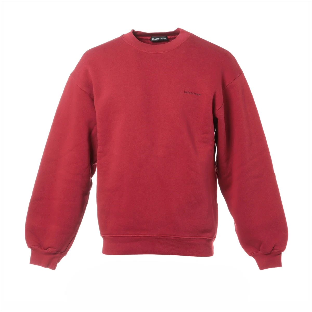 バレンシアガ 18年 コットン スウェット XS メンズ レッド 556147 ロゴ 