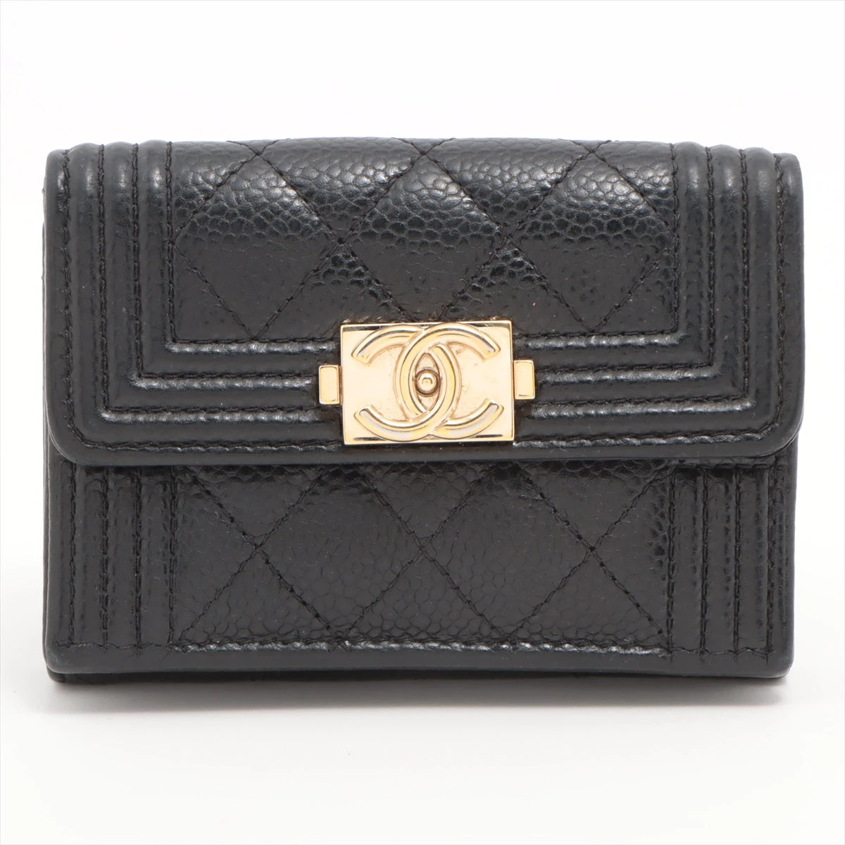 クール【CHANEL】シャネル ボーイシャネル コンパクトウォレット シャネル ボーイシャネル コンパクトウォレット｜ブラック(黒