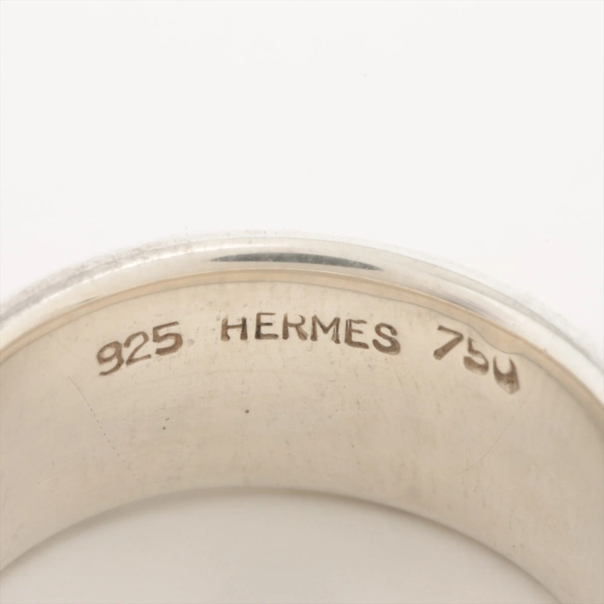 エルメス Hロゴ リング 925×750 8.9g ゴールド×シルバー OZ026828