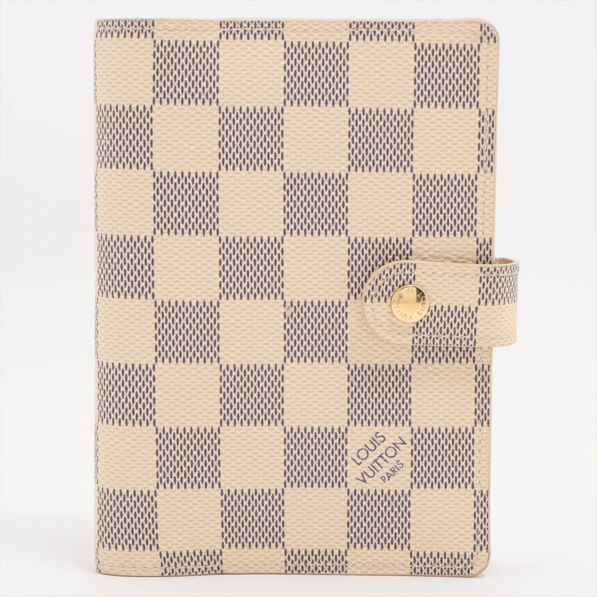 【美品】LOUIS VUITTON アズール　PM システム手帳 ヴィトン ダミエ・アズール アジェンダPM R20706 アズール 手帳