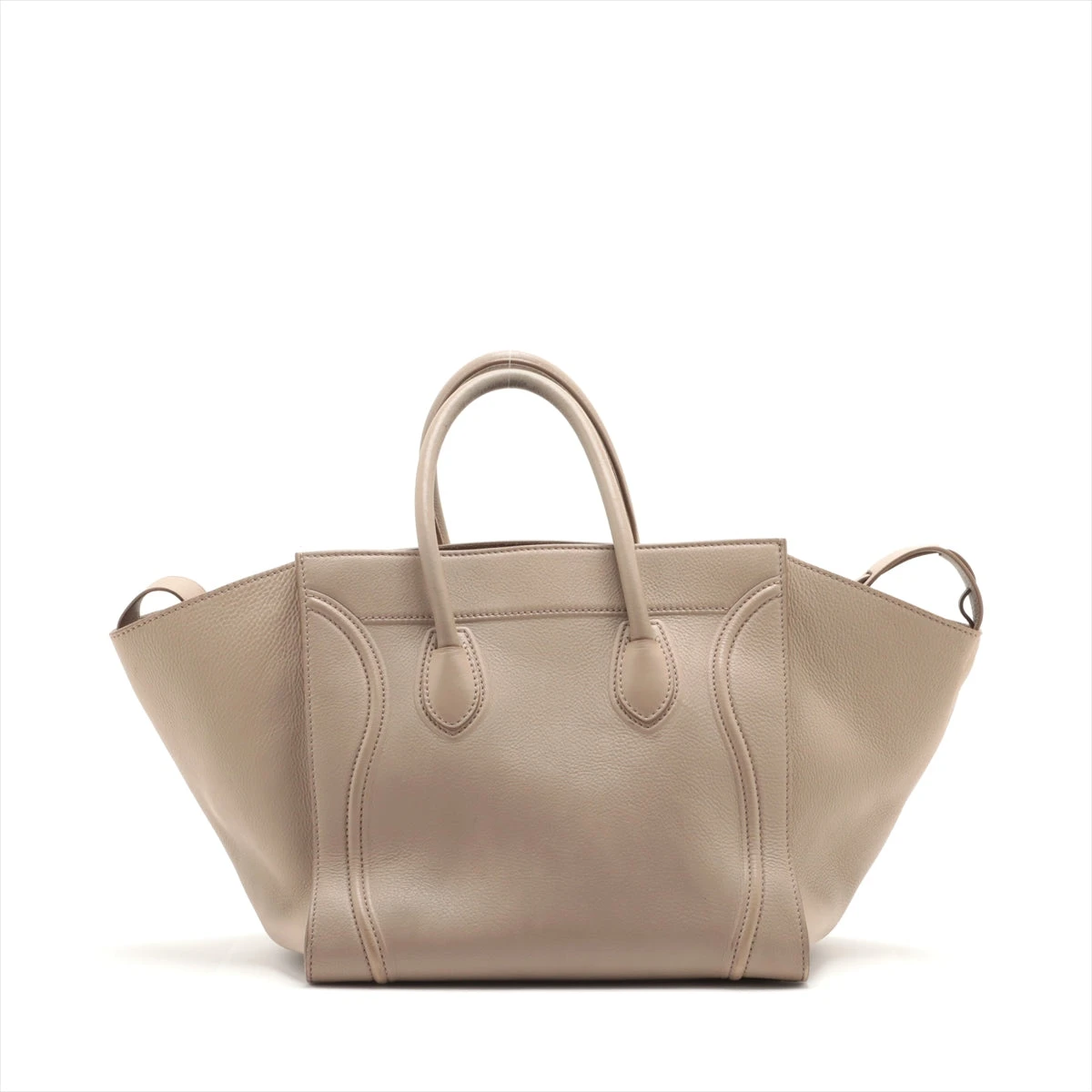 CELINE ファントム　ベージュ セリーヌ ラゲージ ファントム レザー トートバッグ ベージュ A2660940