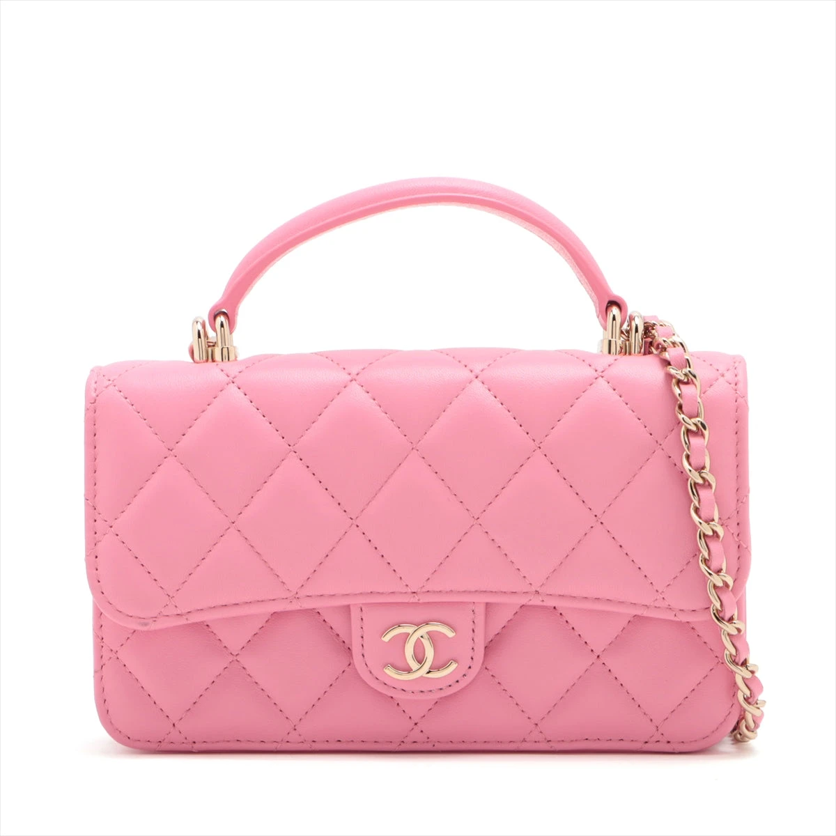 CHANEL シャネル ミニ パール バッグマトラッセ シャネル ミニマトラッセ ラム 2WAYショルダーバッグ AP3226