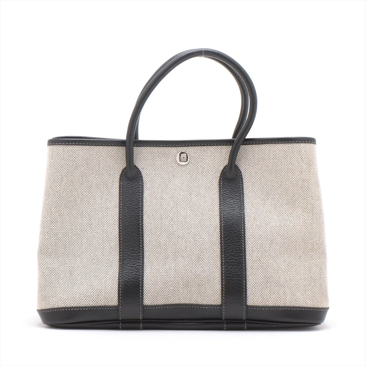 HERMES ガーデンパーティーtpm トワルアッシュ　ブラック エルメス ガーデンパーティTPM ブッフル×トワルアッシュ