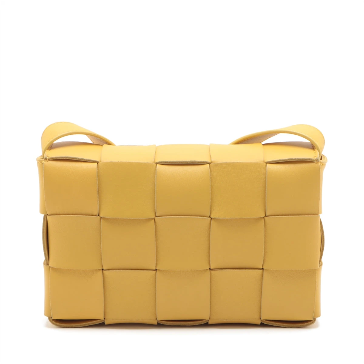 ボッテガヴェネタ マキシイントレチャート カセット レザー ショルダー 