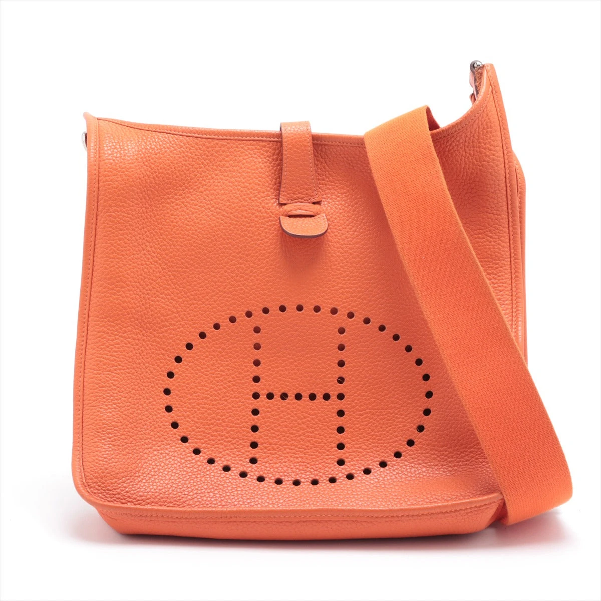 エルメス エブリン3PM トリヨンクレマンス オレンジ シルバー金具 □P 