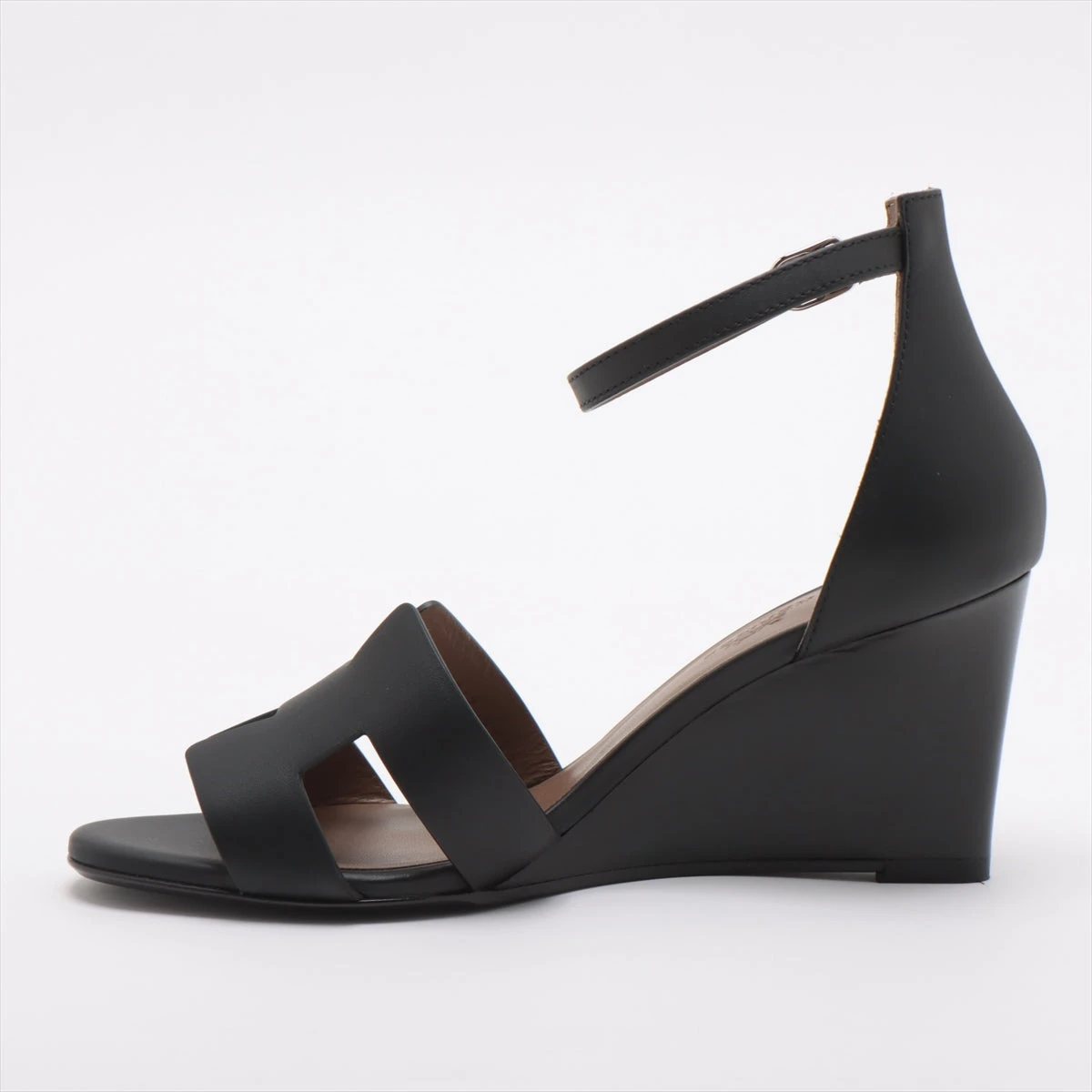 エルメス レジェンド レザー ウェッジソールサンダル 36 1/2