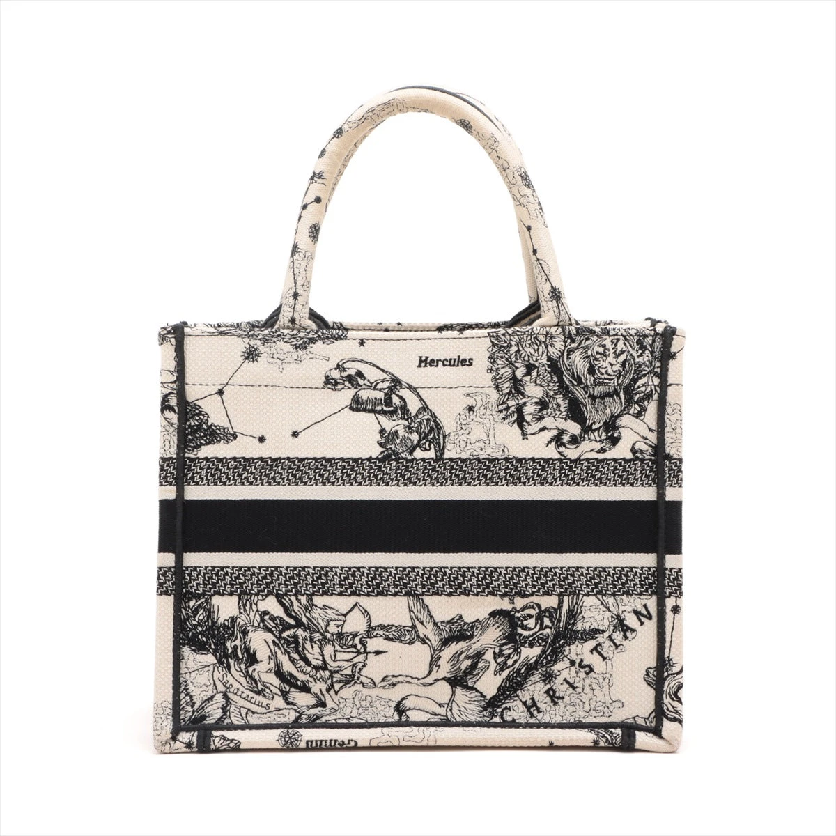 【未使用】クリスチャンディオール ミニブックトート キャンバス ハンドバッグ CHRISTIAN DIOR クリスチャンディオール ブックトート ミニ