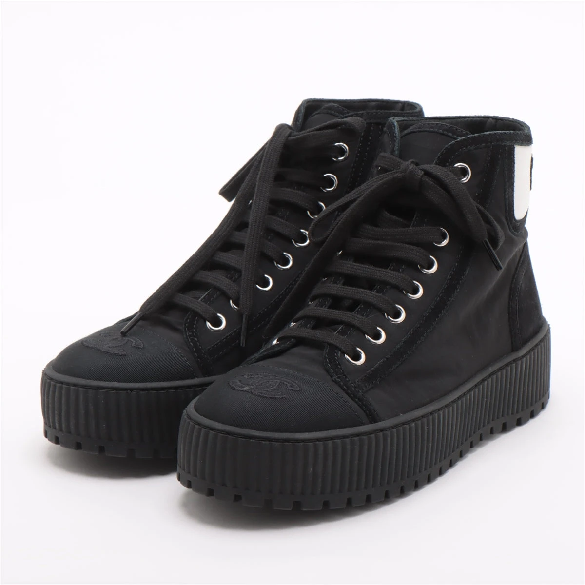 CHANEL ハイカットスニーカー 黒 楽天市場】【新品・未使用品】シャネル CHANEL ココマーク 厚底