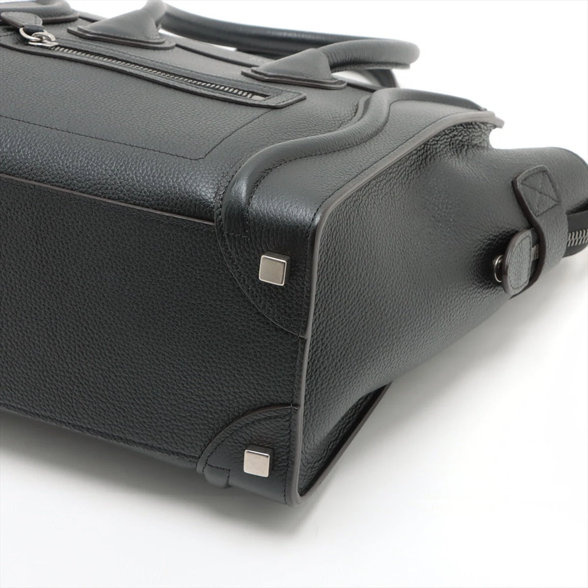 セリーヌ ラゲージ マイクロショッパー レザー ハンドバッグ