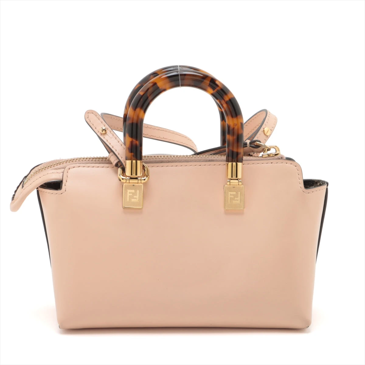 【美品】FENDI バイザウェイ ハンドバッグ 2way レザー ピンク フェンディ FENDI バイザウェイ ミディアム 2WAYバッグ レザー
