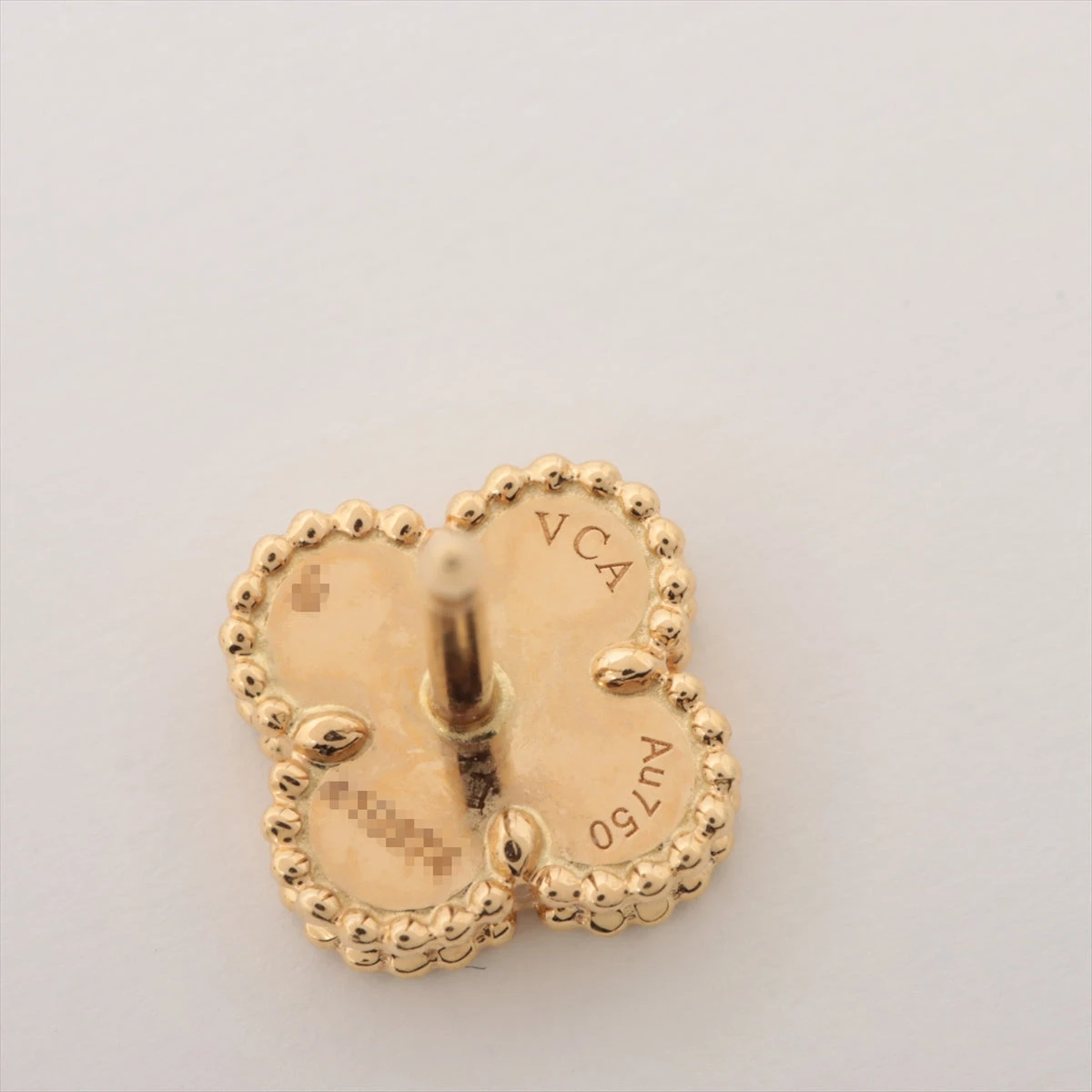 ヴァンクリーフ&アーペル スウィートアルハンブラ オニキス ピアス 750