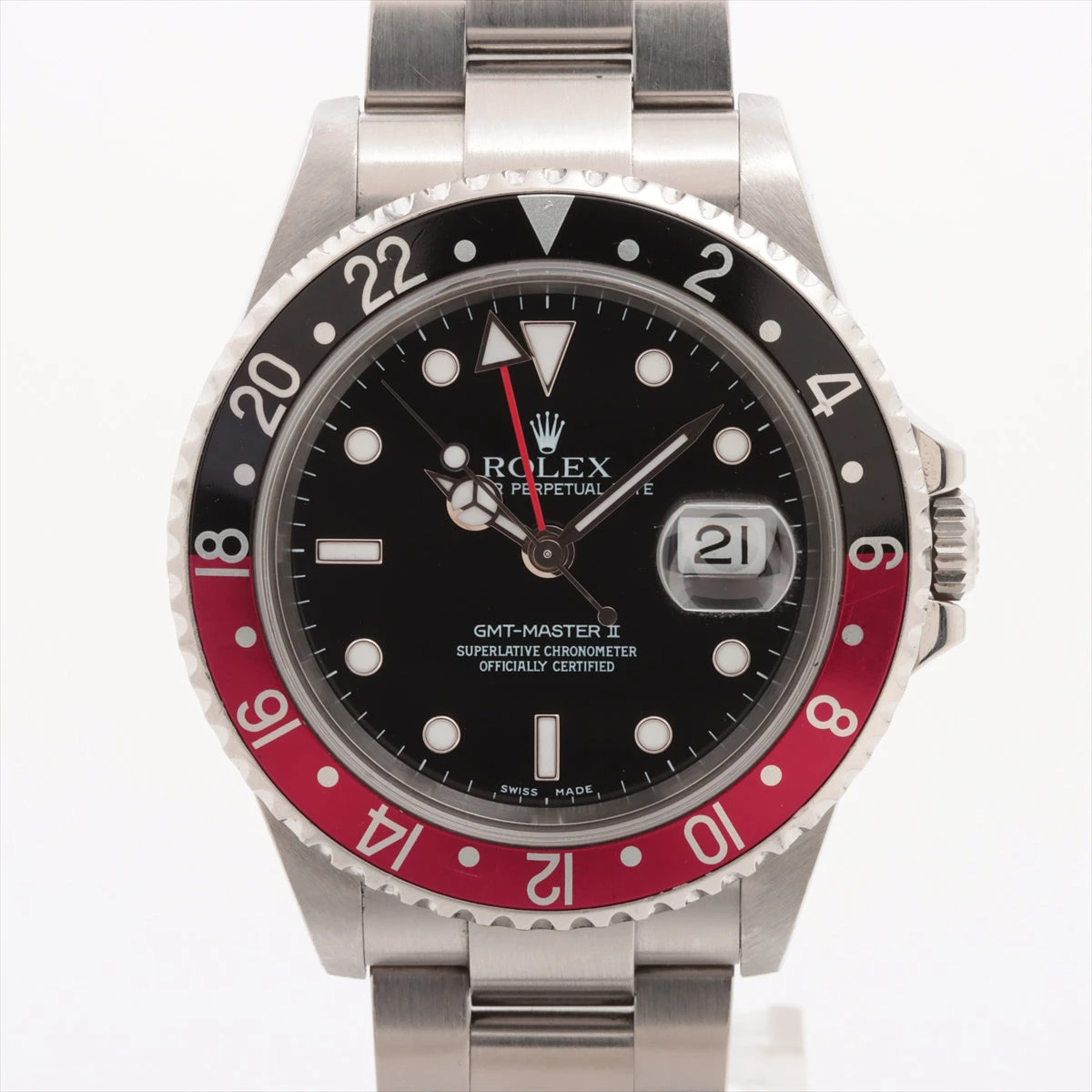 ロレックス GMTマスターⅡ 16710 SS AT 黒文字盤