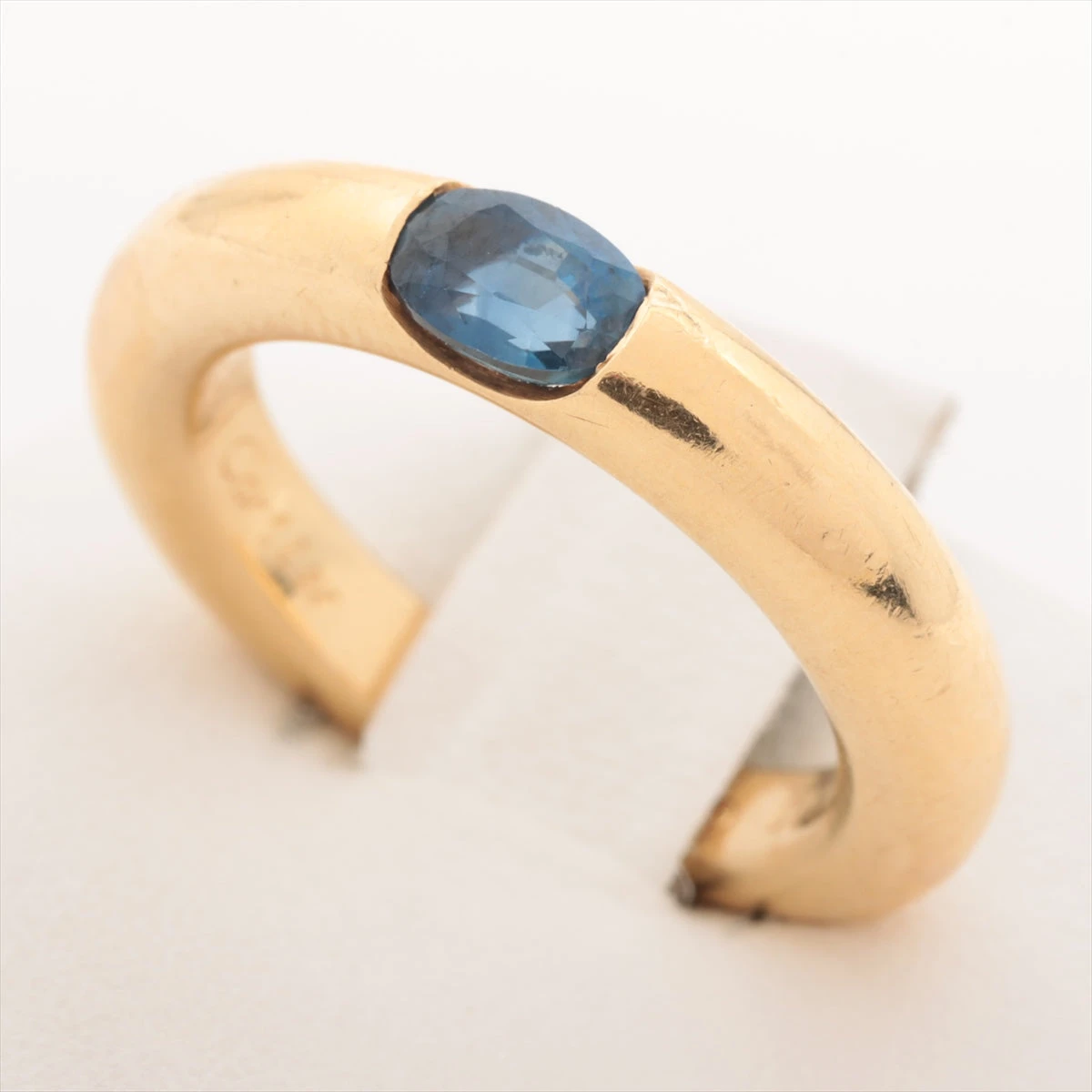 カルティエ エリプス サファイア リング 750(YG) 9.4g 53 AP065115