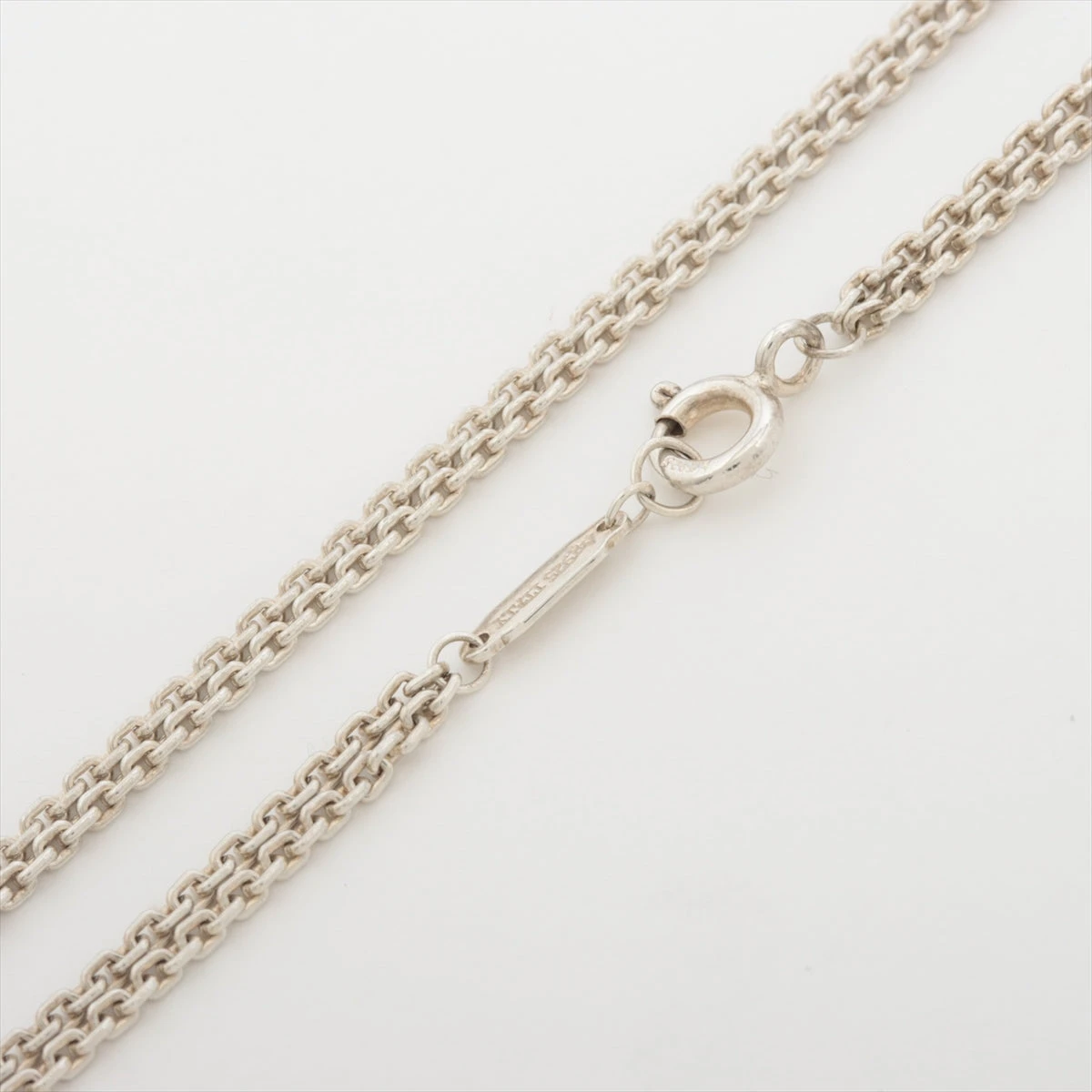 ティファニー　ダブルドロップ　ハート　ネックレス　シルバー　925 A401 ティファニー ハードウェア ダブルリンク ネックレス 925 11.7g