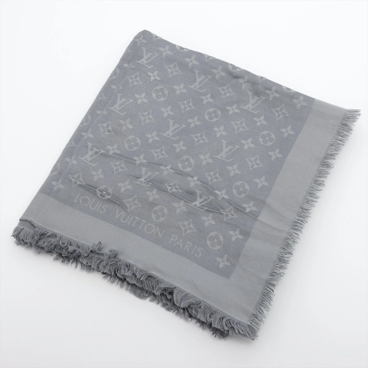 ヴィトン M75120 ショールモノグラムシャイン MT0134 ストール シルク