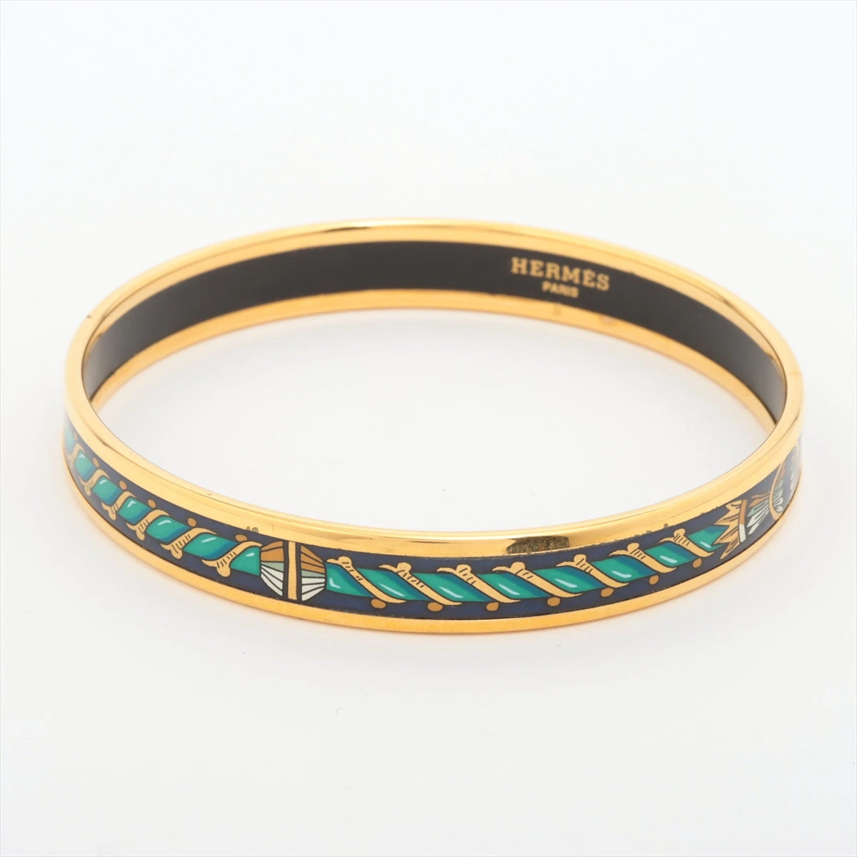 エルメス エマイユPM バングル GP ゴールド A2653124｜中古