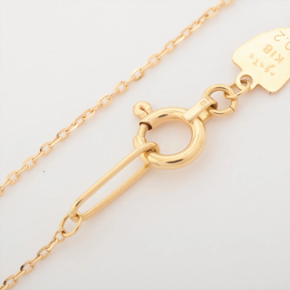 アガット ダイヤ ネックレス K18(YG) 1.0g 0.2 A2676764|中古 アガット ダイヤ ネックレス K18(YG) 1.0g 0.2 A2676764|中古