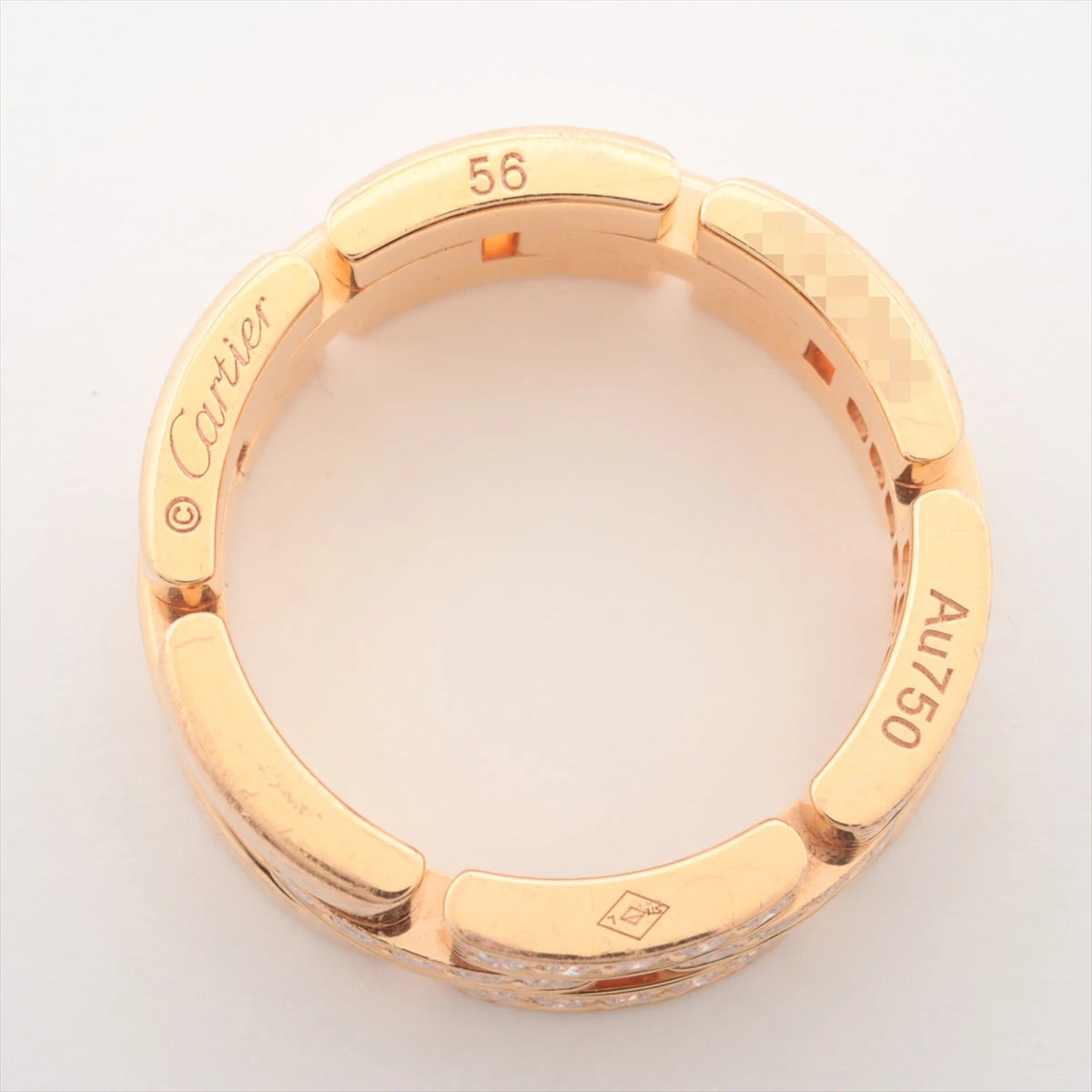 カルティエ マイヨンパンテール ハーフ ダイヤ リング 750(PG) 12.2g