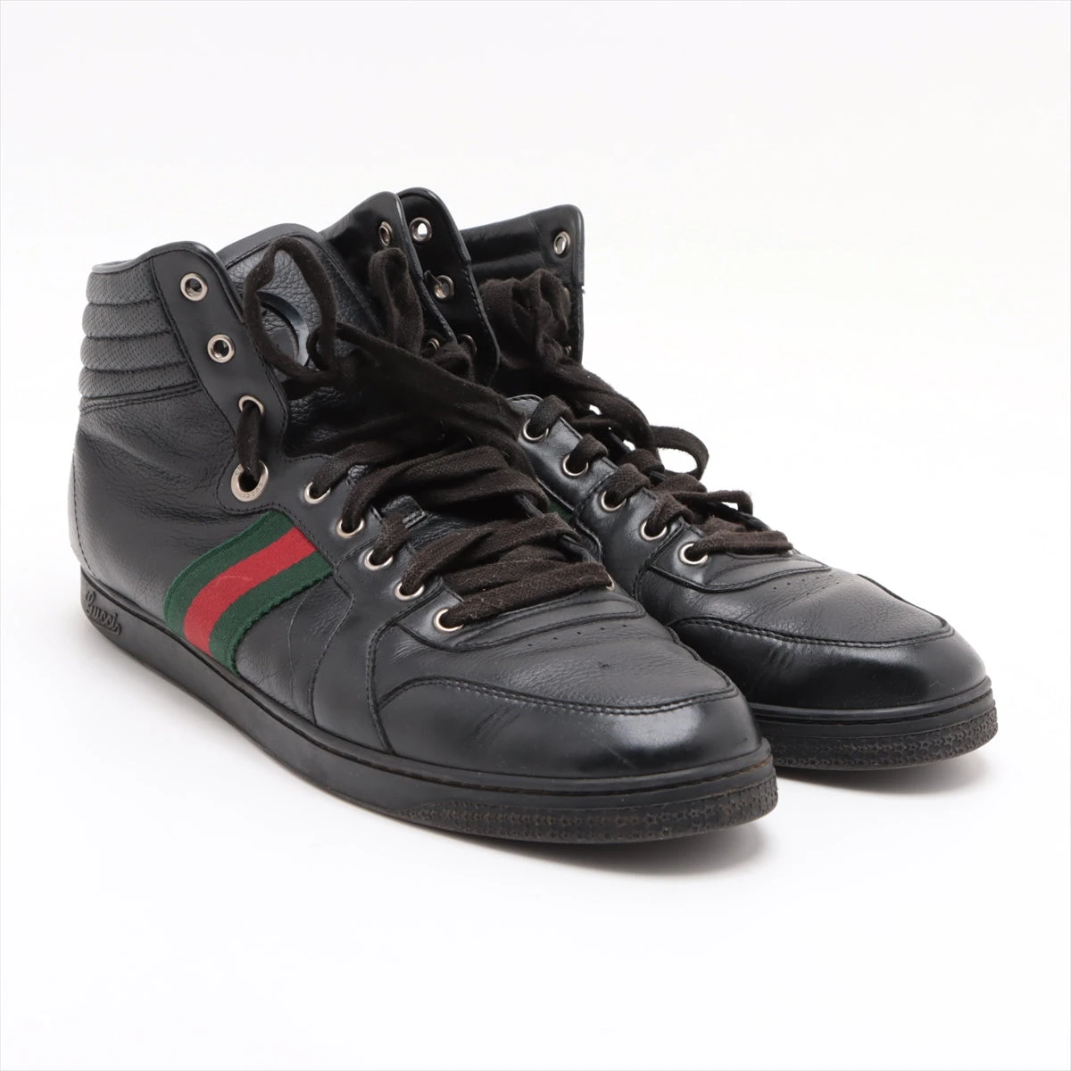 グッチ インターロッキングG レザー ハイカットスニーカー 11 メンズ