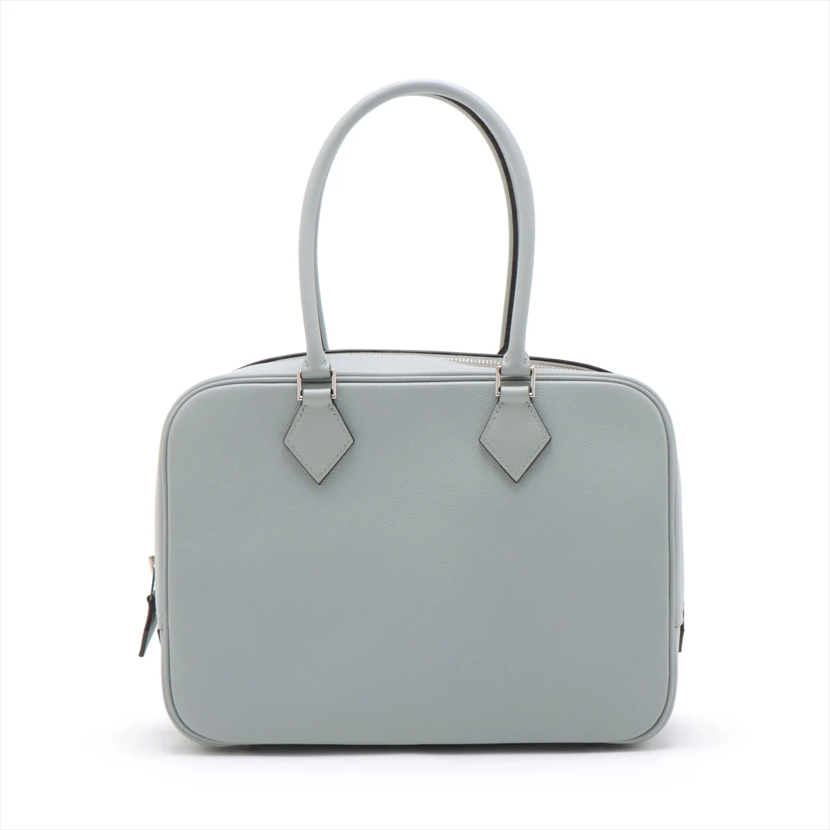エルメス プリュム28 エバーカラー ブルーグラシエ シルバー金具