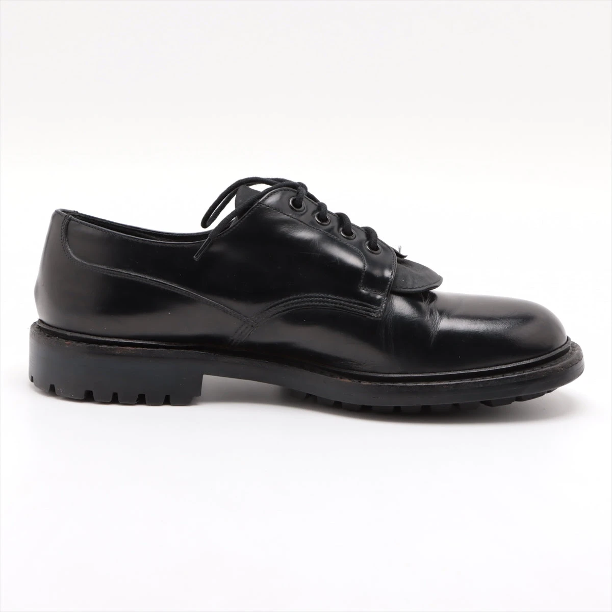 24SS】PRADA_man / スクエアトゥ レザー ダービー シューズ