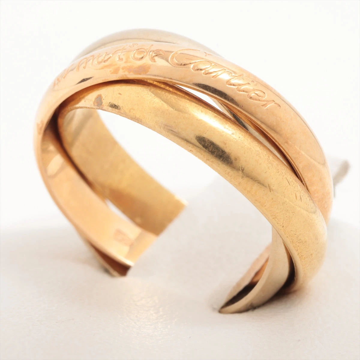 カルティエ トリニティ リング 750(YG×PG×WG) 8.4g 53 WG A2675828