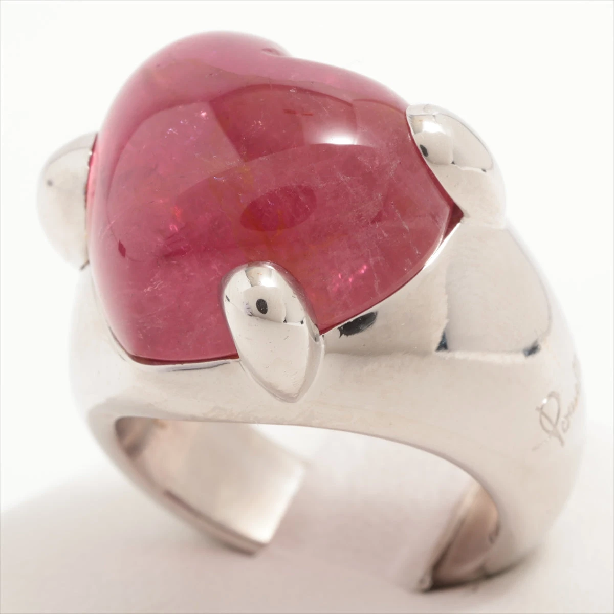 ポメラート グリフハート 色石 リング 750(WG) 19.6g XB022588｜中古