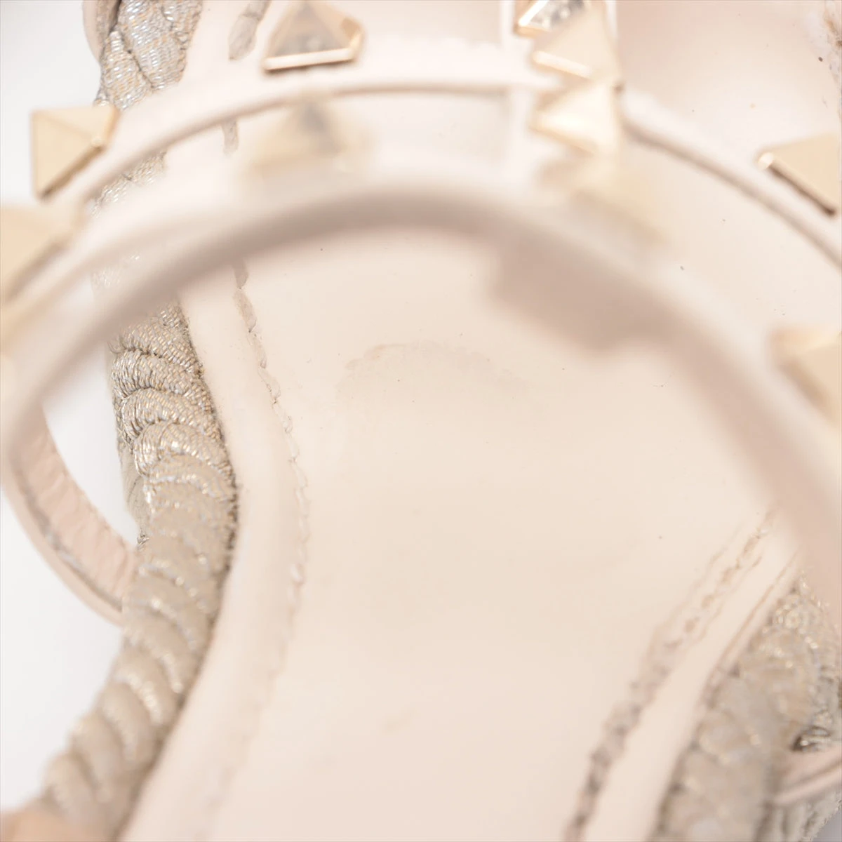 ヴァレンティノガラヴァーニ レザー ウェッジソールサンダル 35