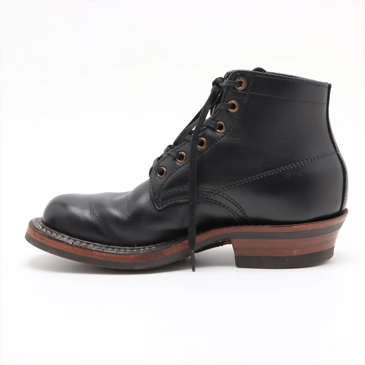 ホワイツブーツ レザー ブーツ 6 1/2 メンズ ブラック 靴ヒモ