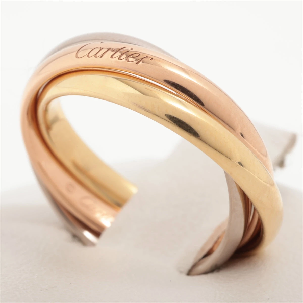 カルティエ トリニティ リング 750(YG×PG×WG) 5.9g 50 A2679531｜中古