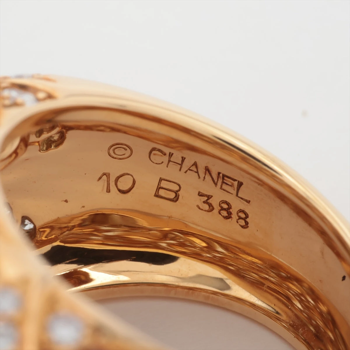 シャネル パール ダイヤ リング 金性不明(ホールマーク) 16.5g シャネル パール ダイヤ リング 金性不明(ホールマーク) 16.5g