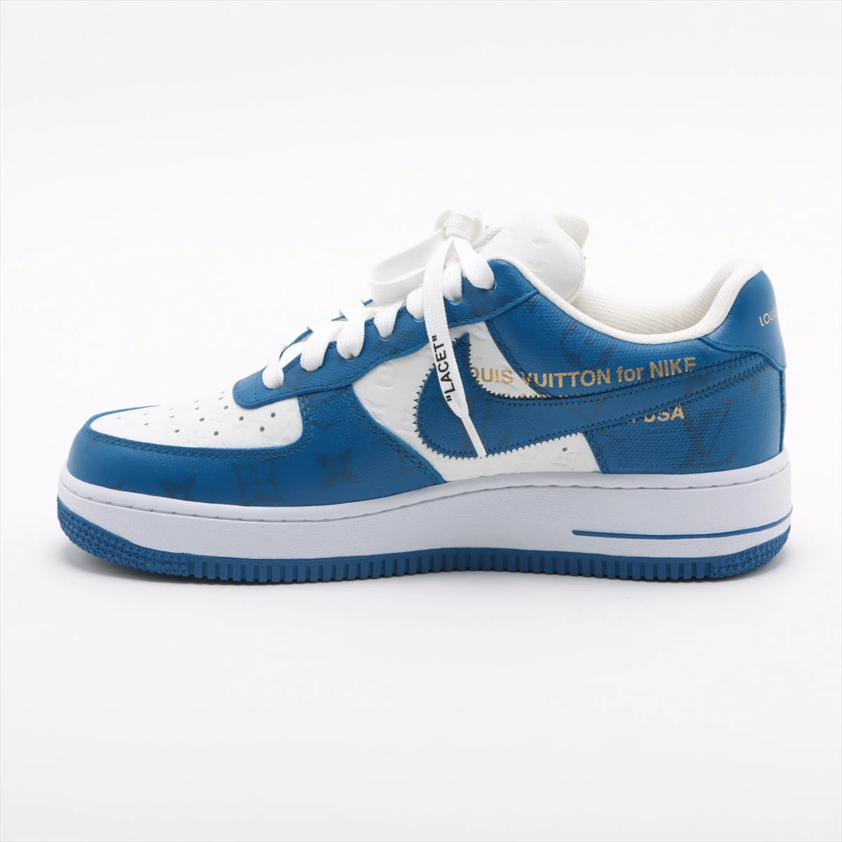 ヴィトン×ナイキ AIR FORCE 1 22年 レザー スニーカー 6 1/2