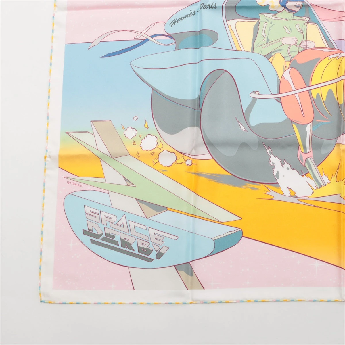 HERMES エルメス カレ90 スペースダービー /シルクスカーフ 新品未使用 エルメス カレ90 SpaceDerby スペースダービー スカーフ シルク