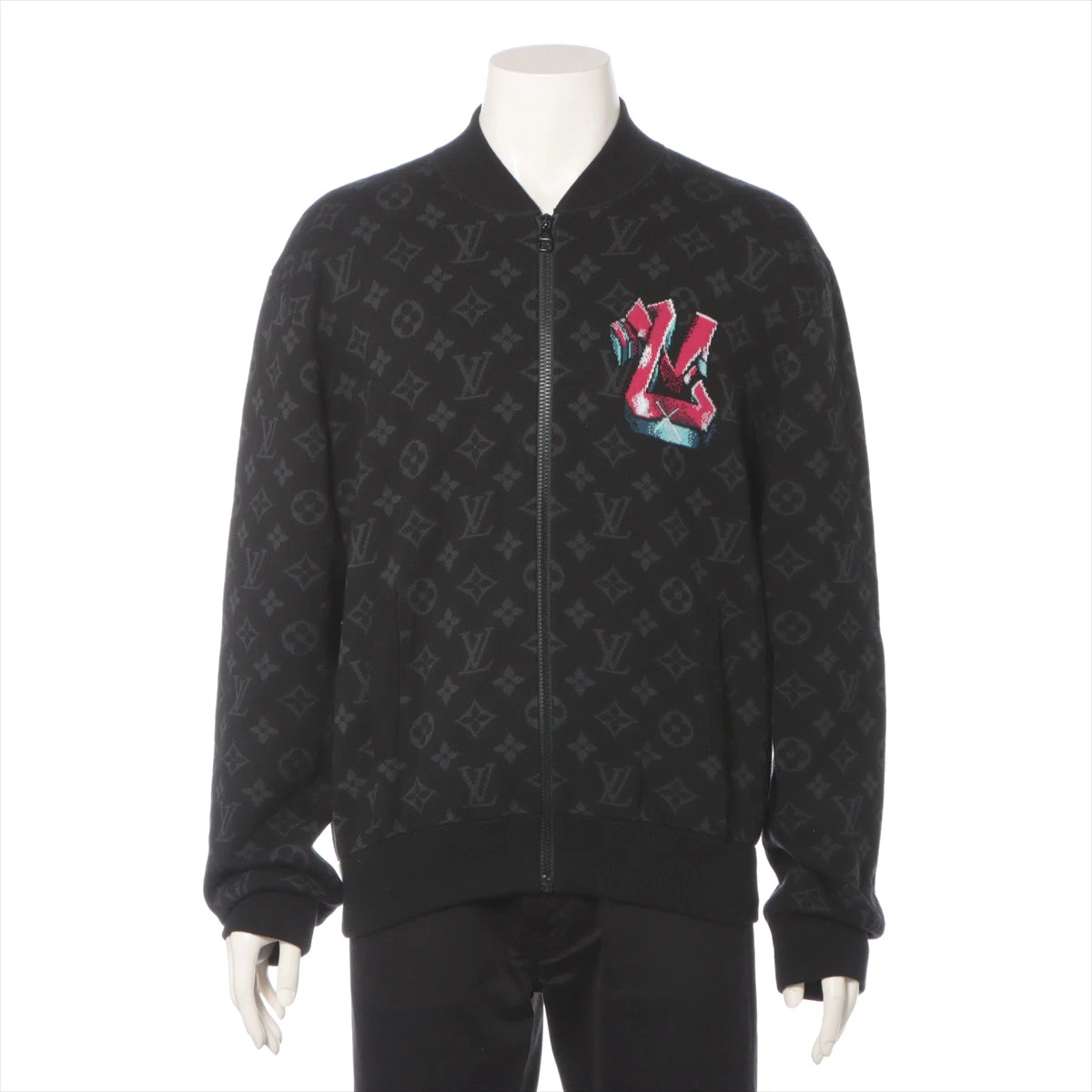 LOUIS VUITTON ルイヴィトン　ニットジャケット　コットン ヴィトン 22AW コットン ニットジャケット M メンズ ブラック