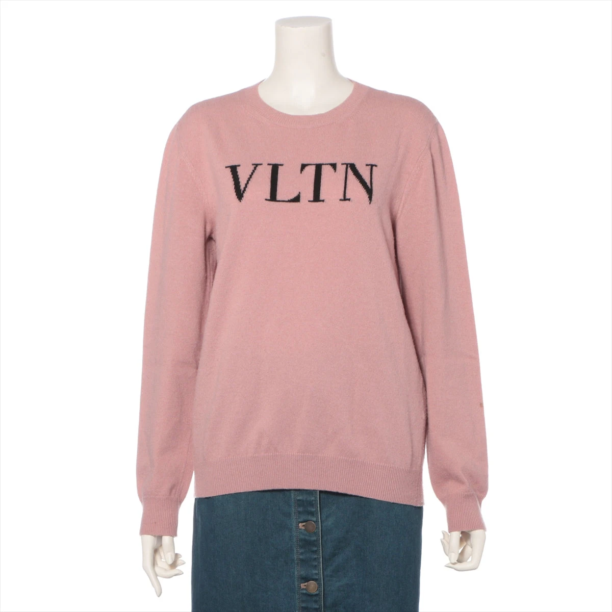 ヴァレンティノ ウール×カシミヤ ニット XS レディース ピンク 