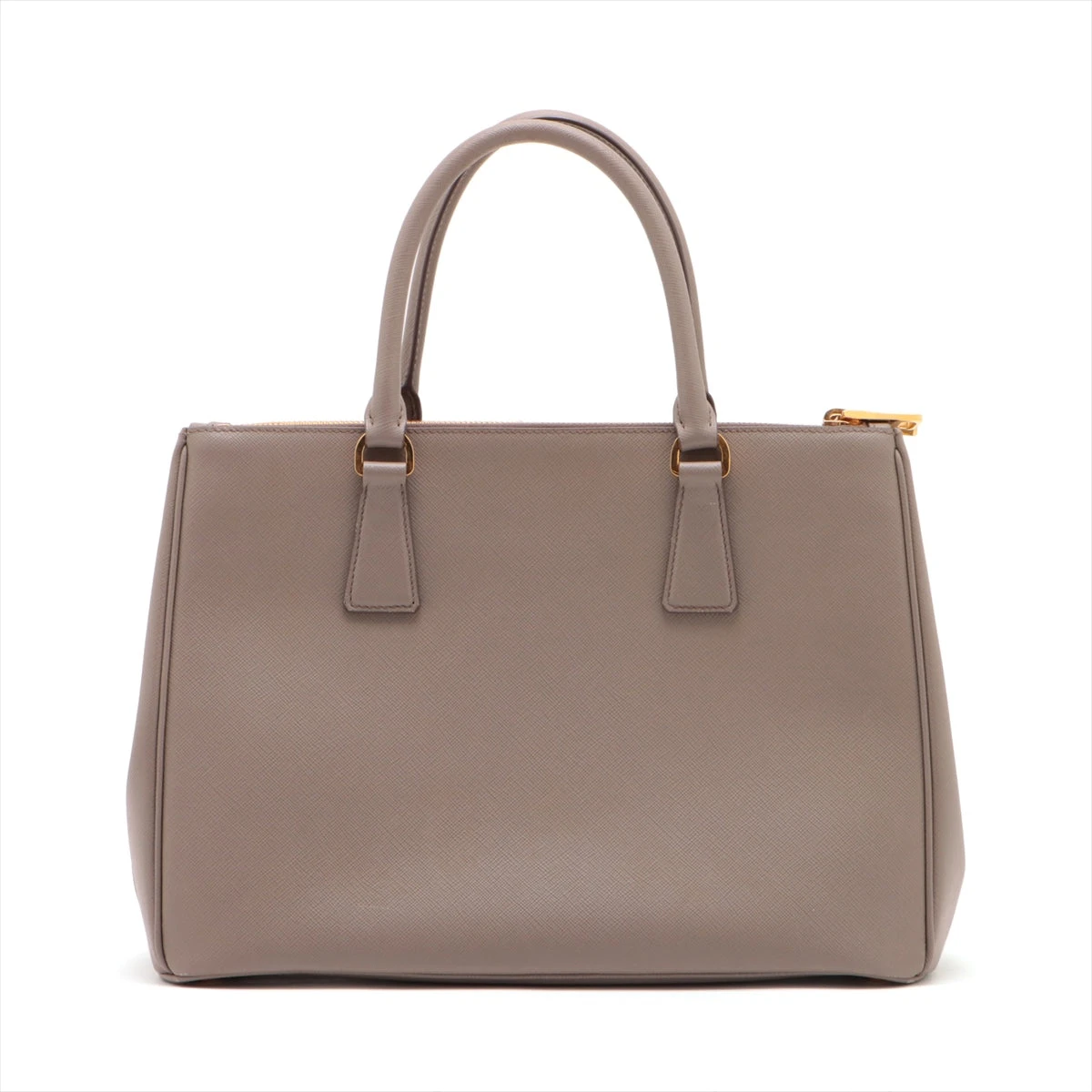 プラダ サフィアーノラクス 2WAYハンドバッグ グレー 1BA274