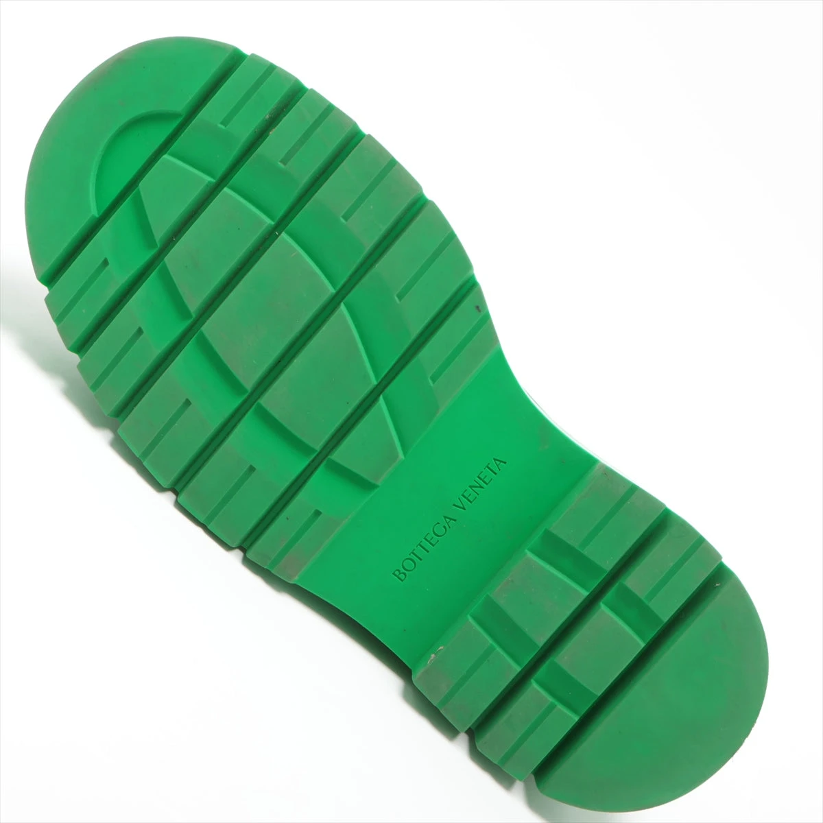ボッテガヴェネタ タイヤ レザー サイドゴアブーツ 43 メンズ グリーン