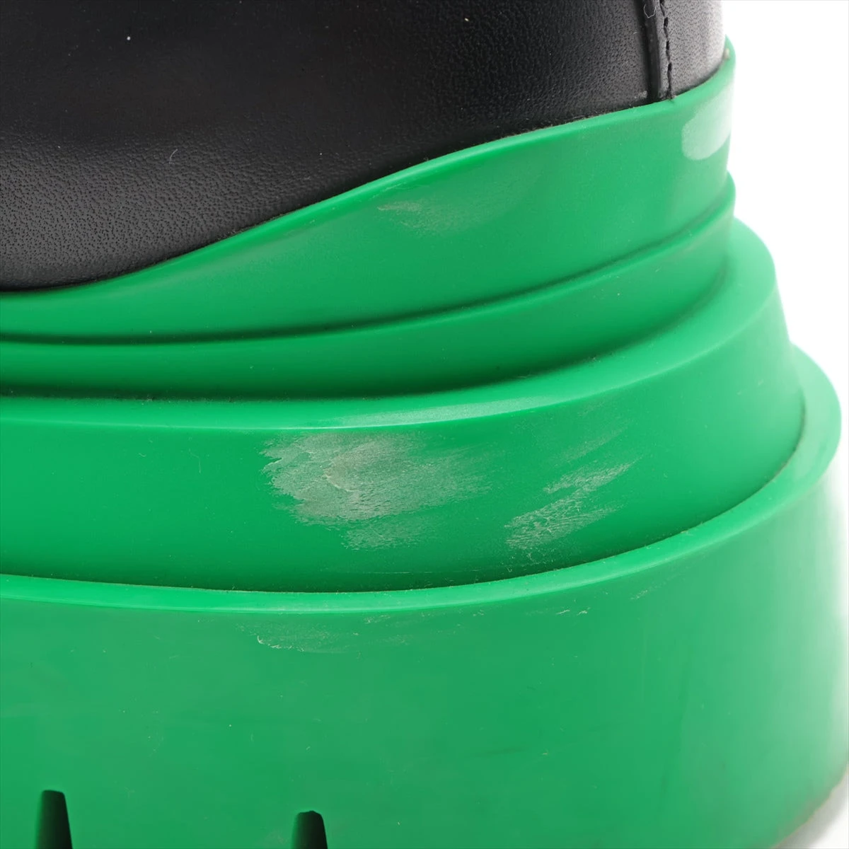 ボッテガヴェネタ タイヤ レザー サイドゴアブーツ 43 メンズ グリーン