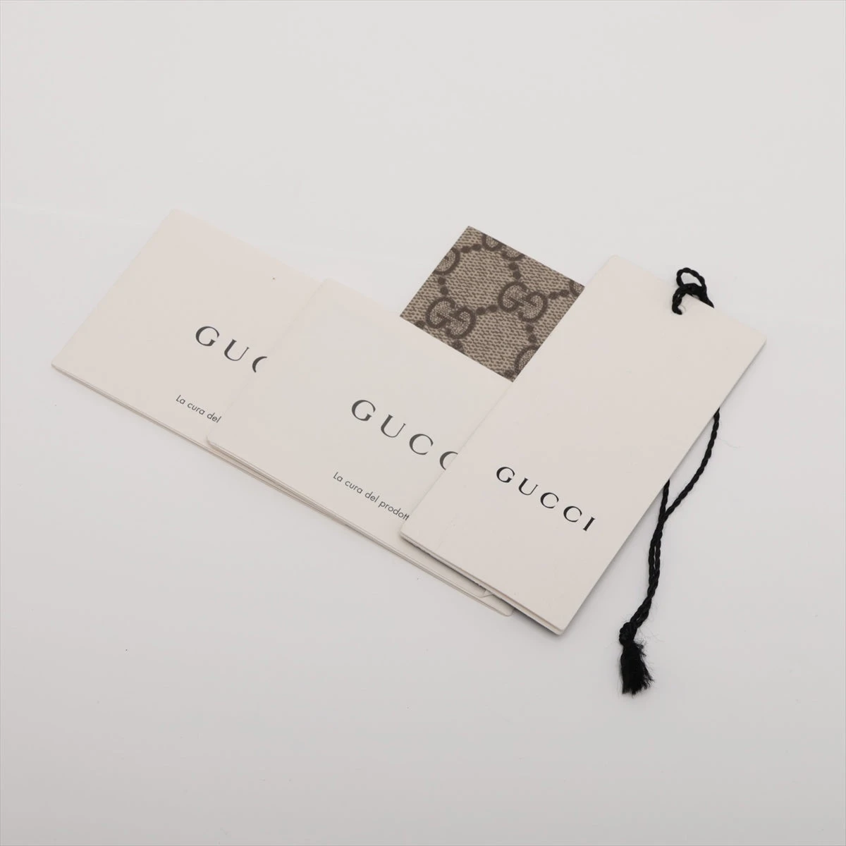 グッチ GGスプリーム PVC×レザー 2WAYハンドバッグ ベージュ×ブラウン