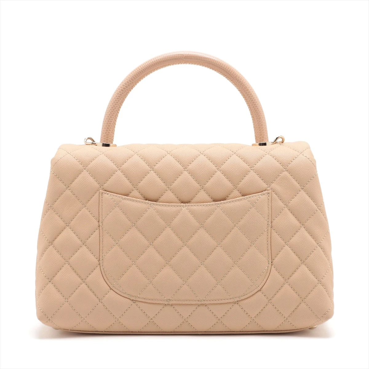 アンタイトル ハンドバッグ ベージュ CHANEL ココハンドル XS ハンドバッグ ベージュ ゴールド