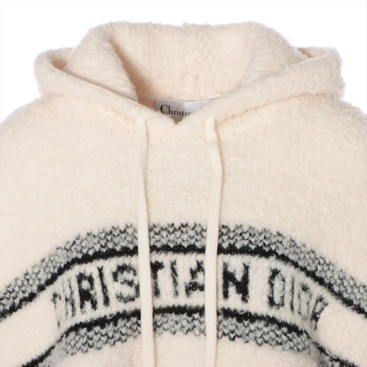 Christian Dior フリースポンチョ アイボリー Christian Dior フリースポンチョ アイボリー