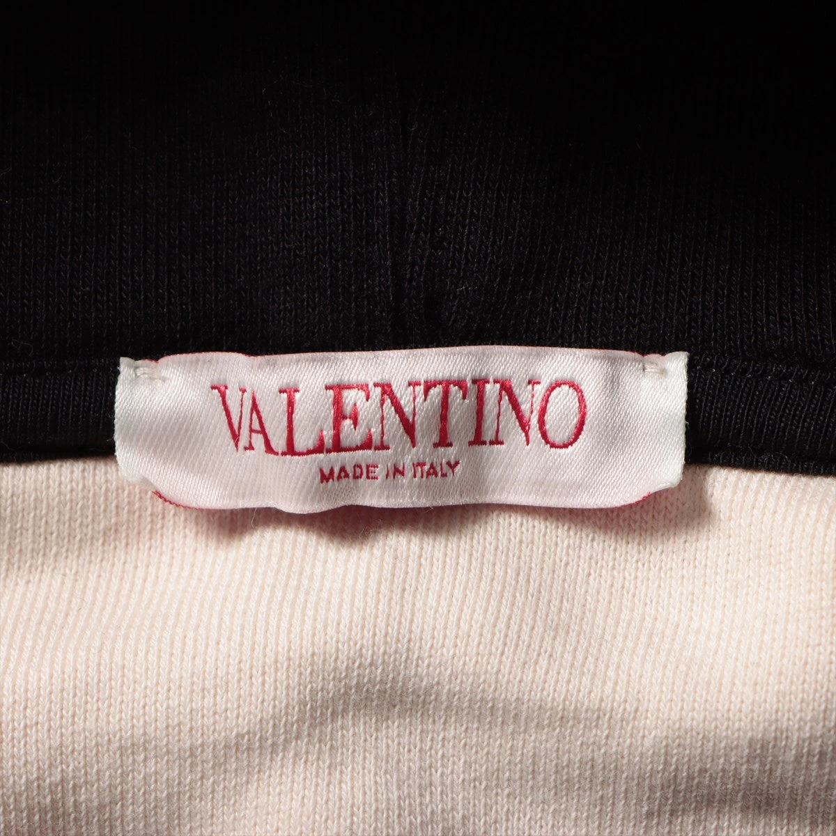 VALENTINO VLTN ロゴ パーカー ホワイト　M VALENTINO VLTN logo WV3MF14F3TV Hoodie hoodie White red